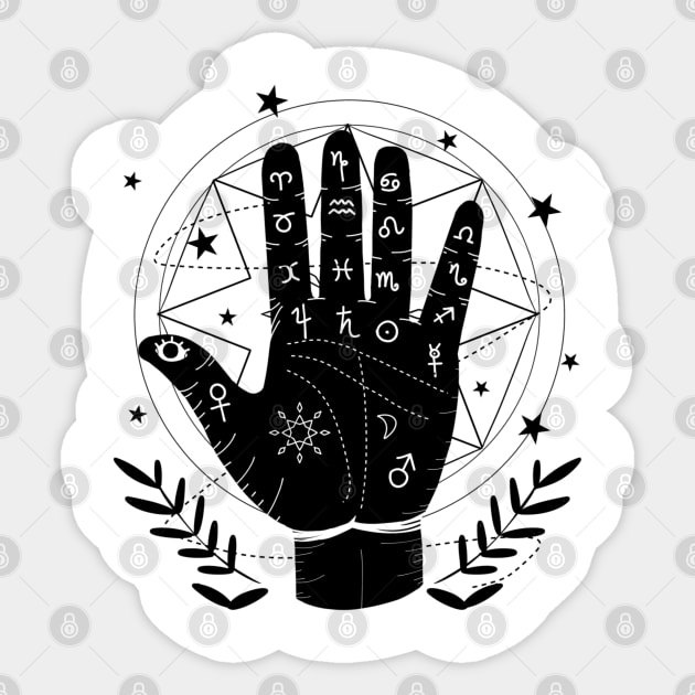 Palmistry Sticker by Hija de Marte Tarot